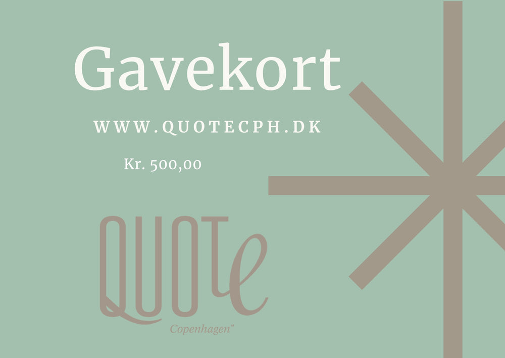 Gavekort til Quote Copenhagen