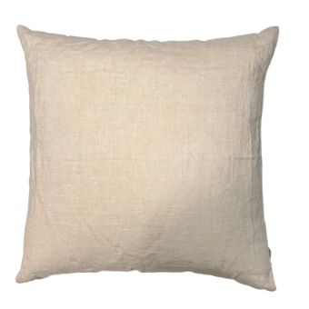 Linen cushion 50x50 cm, color: Crystal pink, cream white, sand beige, light gray