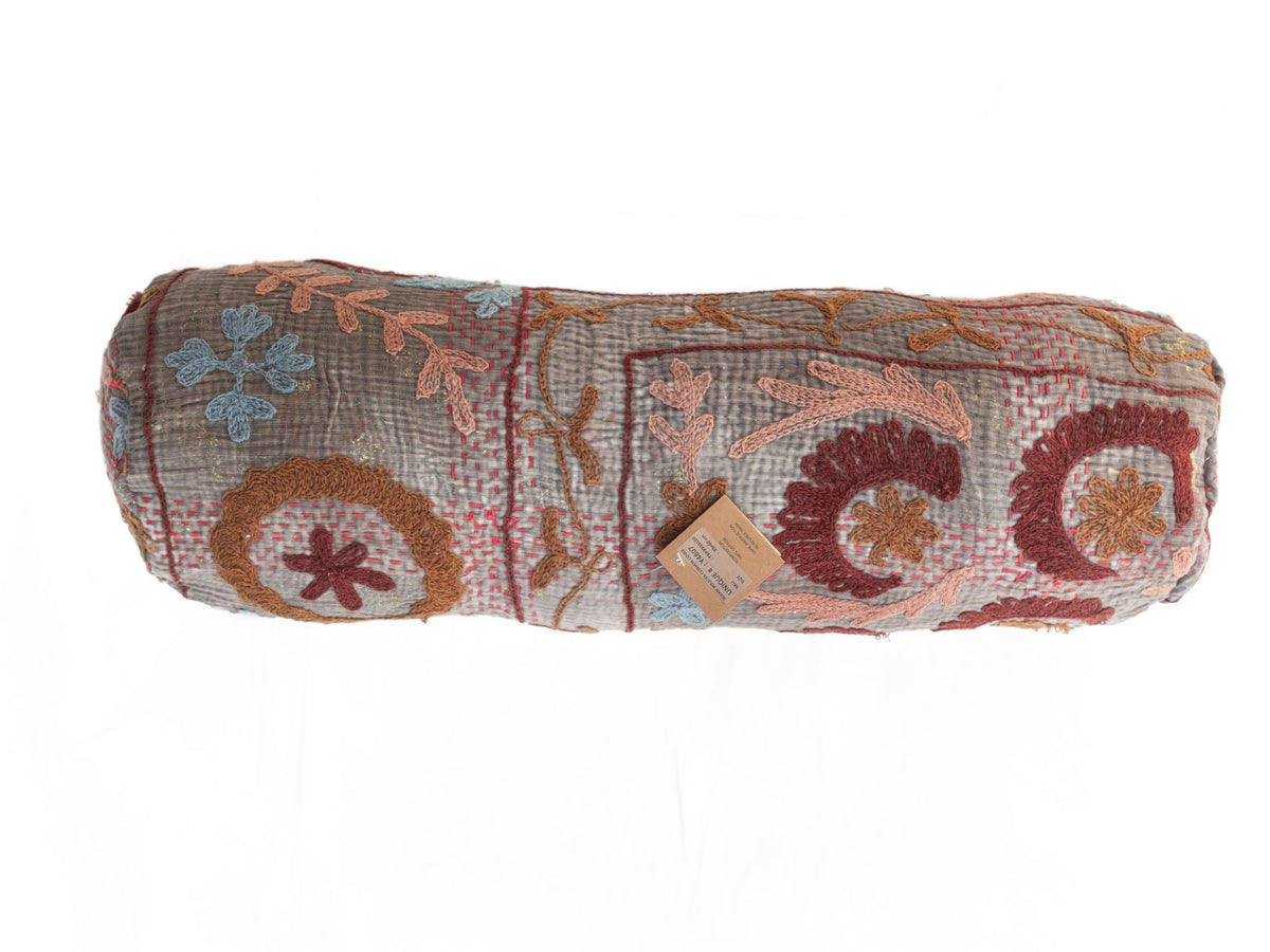 Suzani Bolster Cover Ø20x60