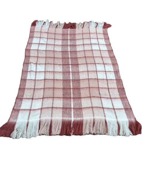 Wine/Rose Winter Plaid